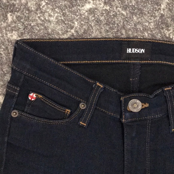 Hudson Dark wash skinny jeans raw hem size 26 new - Picture 3 of 5